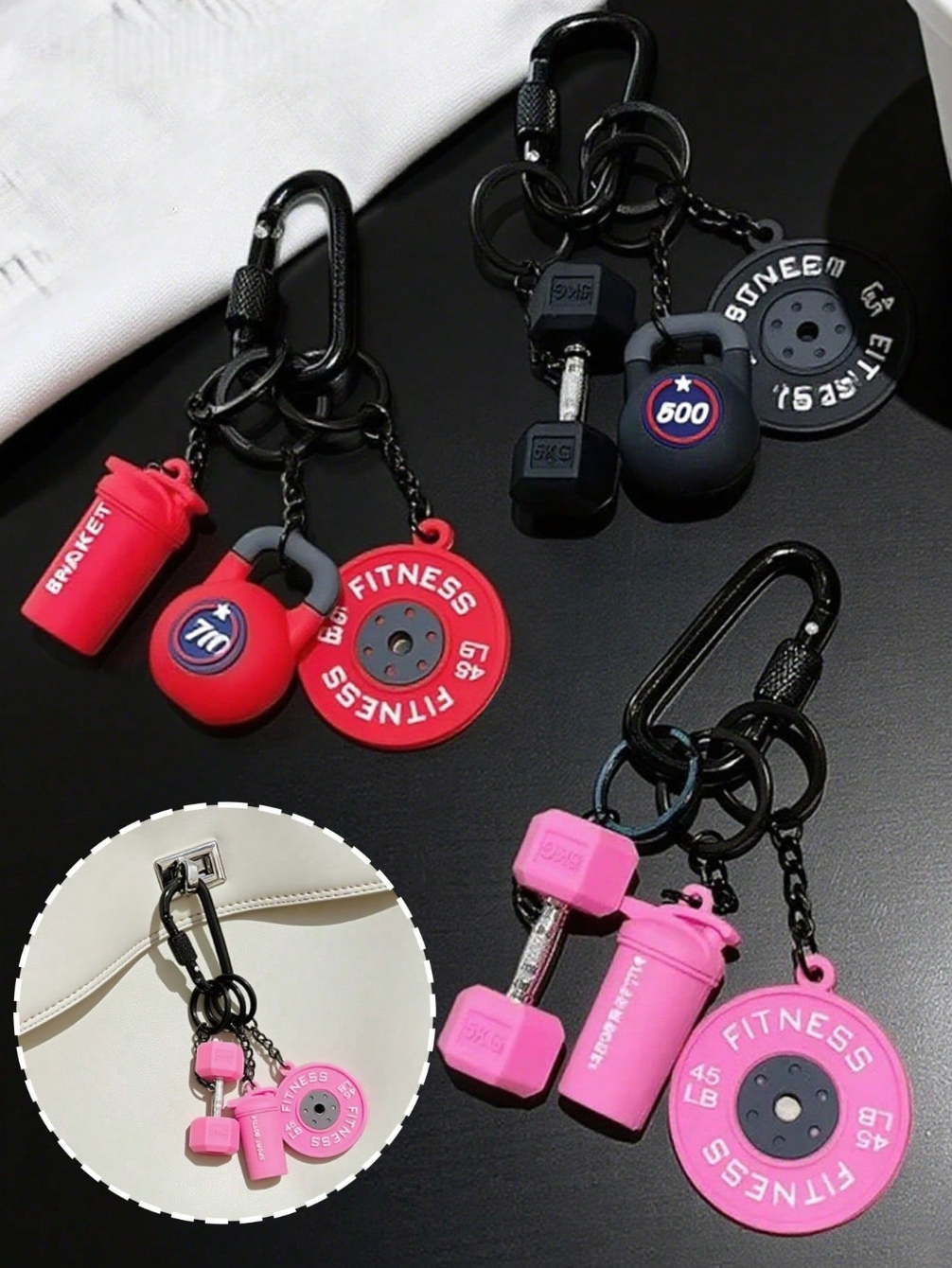 Fitness keychain-Mini Gym Accessories